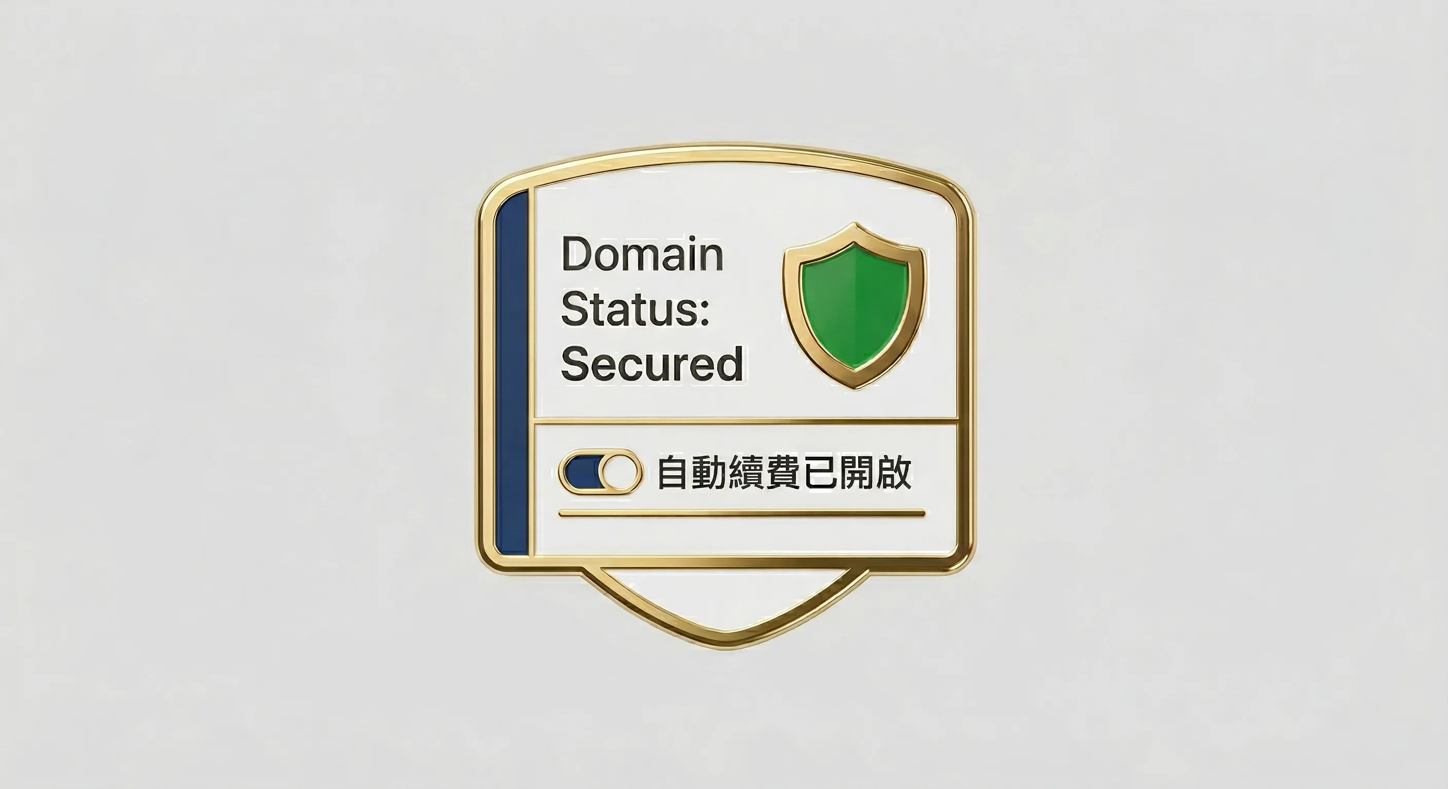 NPO 網域管理實戰指南——網域生命週期四階段與 DNS 安全鎖機制示意圖，守護組織數位品牌不中斷
